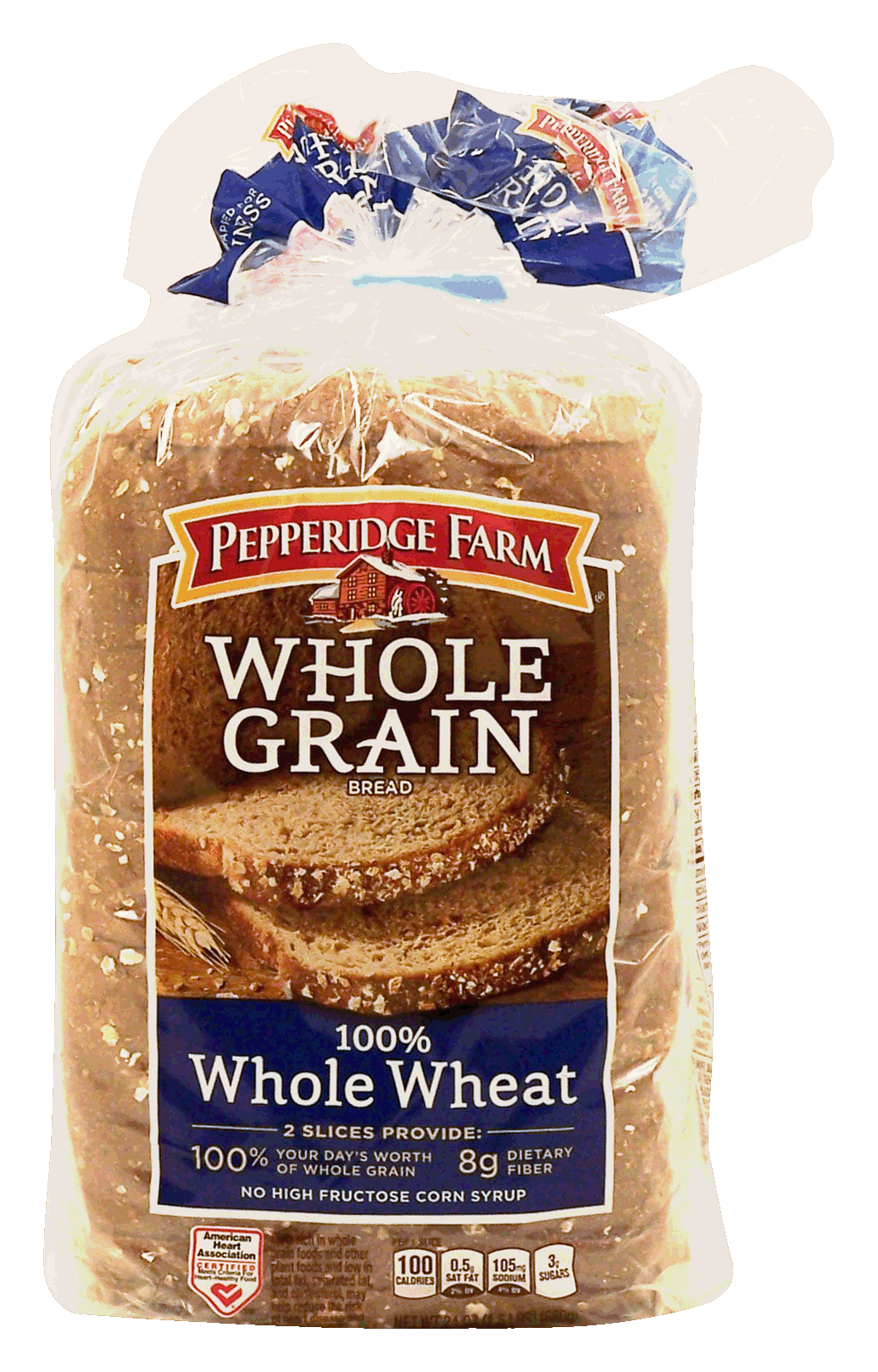 Pepperidge Farm Whole Grain 100% whole wheat sliced bread loaf Full-Size Picture